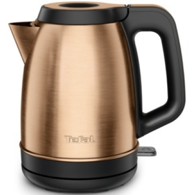 Електрочайник Tefal Coppertinto 1.7л, Strix, нержавіюча сталь, бронзовий
