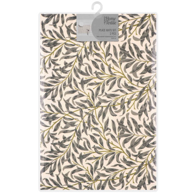 Набір серветок сервірувальних ARDESTO Leaves, 30х45см, 2 шт, 90% поліестер, 10% бавовна