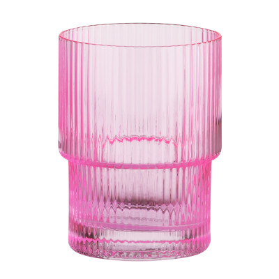 ARDESTO Набір склянок низьких 200мл, 2шт, скло, рожевий ARDESTO Набір склянок низьких 200мл, 2шт, скло, рожевий