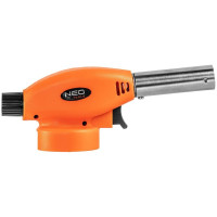 Газовий пальник Neo Tools, п’єзозапалювання, робоча температура 1300°C, 80г/год