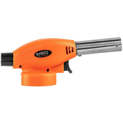 Газовий пальник Neo Tools, п’єзозапалювання, робоча температура 1300°C, 80г/год Газовий пальник Neo Tools, п’єзозапалювання, робоча температура 1300°C, 80г/год