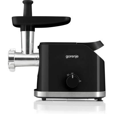 М'ясорубка Gorenje, 1800Вт, 2.1кг/хв, 2 решітки, насадка для ковбас, пластик/метал, чорний