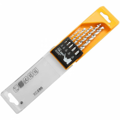 Набір свердел по цеглі Tolsen, 4-10мм, кейс, 5шт