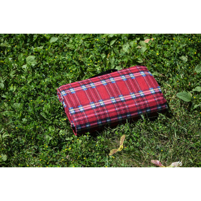 Плед ARDESTO Picnic 130х170см, 100% поліестер, клітинка червоний