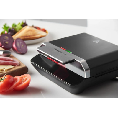 Russell Hobbs Сендвічмейкер, 750Вт, 1 пластина-сендвіч, корпус-пластик, чорний