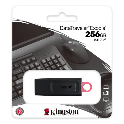 Kingston Накопичувач 256GB USB 3.2 Gen1 DT Exodia Kingston Накопичувач 256GB USB 3.2 Gen1 DT Exodia