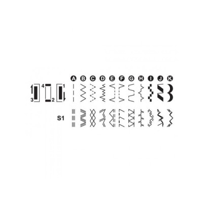Швейна машина МINERVA M823B, електромеханічна, 85Вт, 226 швейних операцій, петля напівавтомат, білий + синій