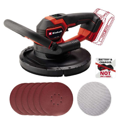 Einhell Шліфмашина для стін акумуляторна TP-DWS 18/225 Li, PXC, 18В, безщіткова, d225мм, 600-1200 об·хвхв, 2.36кг (без АКБ та ЗП)