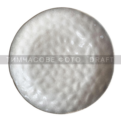 ARDESTO Тарілка десертна Umbria, 19см, кераміка, сірий світлий