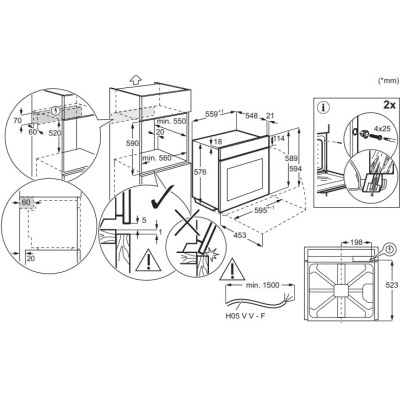 Духова шафа Electrolux електрична, 72л, A+, дисплей, конвекція, телескопічні напрямні, шампань Духова шафа Electrolux електрична, 72л, A+, дисплей, конвекція, телескопічні напрямні, шампань