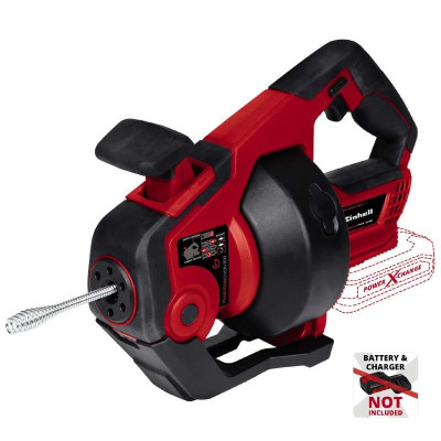 Einhell Пристрій для прочищення труб TE-DA 18/760 Li - Solo акум., PXC, 18В, 560 об/хв, трос 7.6 м, d7мм, 16-55 мм