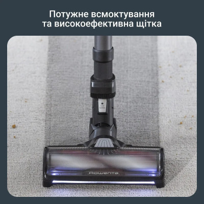 Пилосос Rowenta безпровідний X-Force Flex 14.80 Animal Aqua, 240Вт, вологе прибирання, конт пил -0.65л, автон. робота до 90хв, HEF system 99,9%, чорно-синій