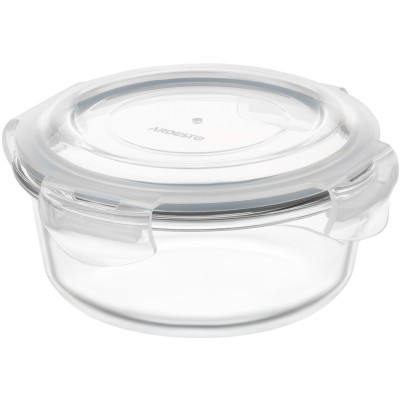 Контейнер для зберігання харчових продуктів ARDESTO Gemini 0.62л, боросилікатне скло, пластик, круглий, прозорий Контейнер для зберігання харчових продуктів ARDESTO Gemini 0.62л, боросилікатне скло, пластик, круглий, прозорий