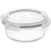 Контейнер для зберігання харчових продуктів ARDESTO Gemini 0.62л, боросилікатне скло, пластик, круглий, прозорий