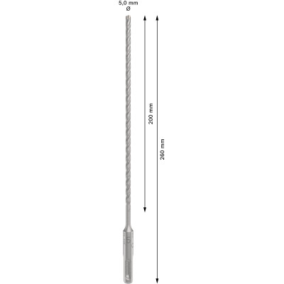 Bosch Бур по бетону SDS-Plus-5X, 5x200x260мм