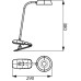 Philips Лампа настільна LED Reading Desk lamp Donutclip, рожевий