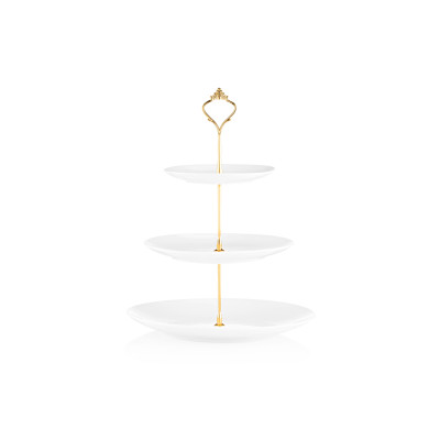 ARDESTO Блюдо 3-х ярусне, 26,5*32 см, порцеляна ARDESTO Блюдо 3-х ярусне, 26,5*32 см, порцеляна