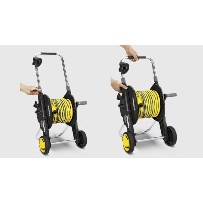 Катушка для шланга Karcher "HT 4.500", складная, регулировка высоты ручки тележки, длина шланга: 1/2" 50м, 5/8" 35м, 3/4" 23м (2.645-170.0) Катушка для шланга Karcher "HT 4.500", складная, регулировка высоты ручки тележки, длина шланга: 1/2" 50м, 5/8" 35м, 3/4" 23м (2.645-170.0)