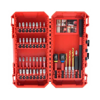 Набір біт і свердл Milwaukee Shockwave, сталь, кейс, 40шт