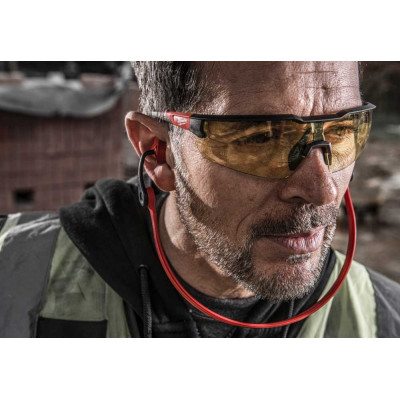 Окуляри захисні Milwaukee, протиосколкові, лінзи-жовті, полікарбонат