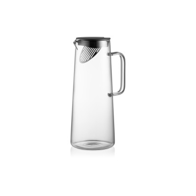 ARDESTO Глечик Graphite з кришкою, 1350 мл, боросилікатне скло ARDESTO Глечик Graphite з кришкою, 1350 мл, боросилікатне скло