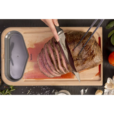 Кухонний ніж кухарський Tefal Ice Force, 20см, нержавіюча сталь, пластик, чорний Кухонний ніж кухарський Tefal Ice Force, 20см, нержавіюча сталь, пластик, чорний