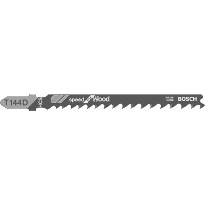 Bosch Полотно пиляльне для електролобзика по дереву T144D, 4-5.2х100мм, 5шт