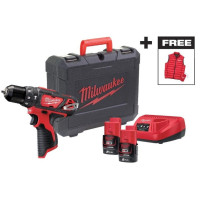Шурупокрут-дриль акумуляторний Milwaukee M12 BPD-202C 12В 2х2А·год 30Нм 0·1500об/хв ЗП C12C жилет кейс 1.2кг Шурупокрут-дриль акумуляторний Milwaukee M12 BPD-202C 12В 2х2А·год 30Нм 0·1500об/хв ЗП C12C жилет кейс 1.2кг