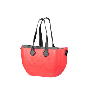 Сумка Nuvita MyMia ручки еко-шкіра, килимок, ремені для коляски, червоно-чорний