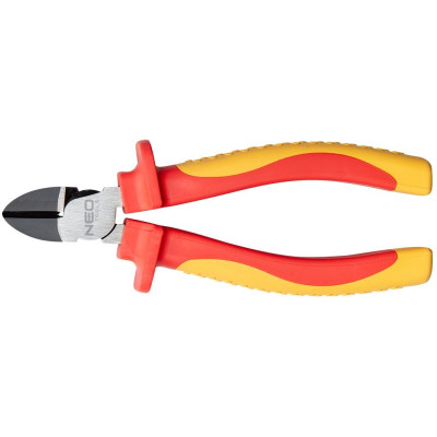 Кусачки-бокорізи Neo Tools, діелектричні, для робіт під напругою 1000В, 55-60HRc, 160мм, CrV