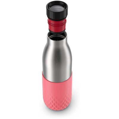 Tefal Термобутылка Bludrop, 500мл, диам70, t хол. 24г, гар.12г, нерж.сталь+пластик, розовый N3110810