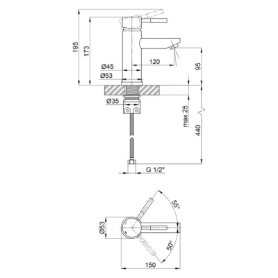 Набір для ванної кімнати, раковина, умивальник Adamant FLATE 100, штучний камінь, прямокут., з сифоном Click-Clack + змішувач Набір для ванної кімнати, раковина, умивальник Adamant FLATE 100, штучний камінь, прямокут., з сифоном Click-Clack + змішувач