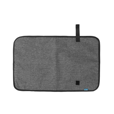 Сумка Nuvita MyMia ручки шкіра, килимок, ремені для коляски, синьо-сірий