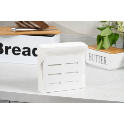 ARDESTO Серветниця Midori 15х4х12.5см, метал, біла ARDESTO Серветниця Midori 15х4х12.5см, метал, біла