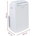 Кондиціонер мобільний Ariston Mobis Plus 10 20м2 on/off 10000BTU 3.1кВт A/- R290 білий
