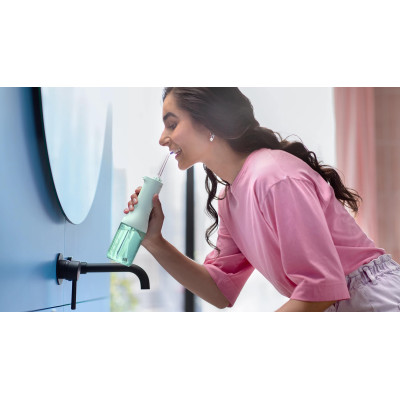 Іригатор Philips портативний Sonicare Cordless Power Flosser 3000, чохол, 2 насадки, м'ятний