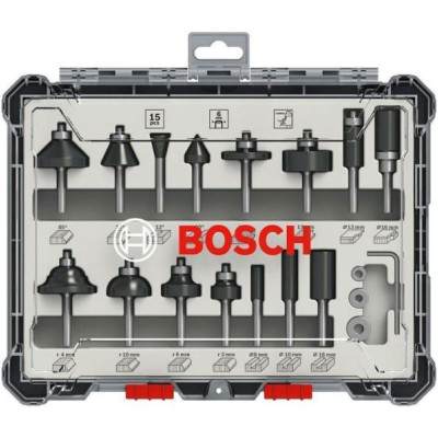 Набір комбінованих фрез Bosch Professional 6мм 15шт