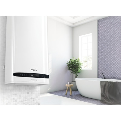 Tesy Водонагрівач електр. Bellislimo Cloud плаский GCR 1002722 E31 ECW Wi-Fi, 100л, 2,2кВт, ун. монтаж, електр. кер-ння, B, білий