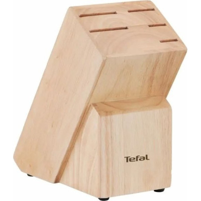 Tefal Набір ножів Ice Force, 5 пр., з дерев'яною колодкою, нержавіюча сталь, плаcтик, чорний