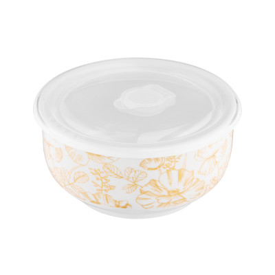 ARDESTO Салатник з кришкою Sunny day, 14 см, порцеляна ARDESTO Салатник з кришкою Sunny day, 14 см, порцеляна