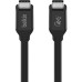 Belkin Кабель USB4 USB-C - USB-C, 40Gbps, 100W, 0.8м Black Belkin Кабель USB4 USB-C - USB-C, 40Gbps, 100W, 0.8м Black