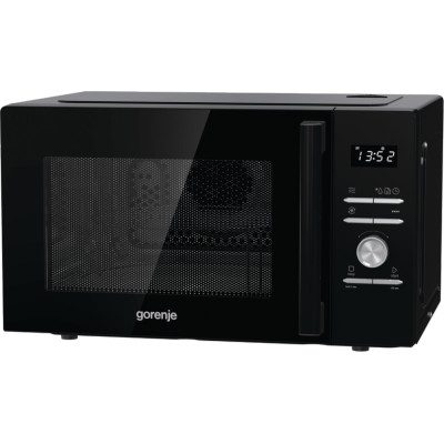 Gorenje Мікрохвильова піч, 28л, електр. керув., 900Вт, гриль, дисплей, конвекція, чорний