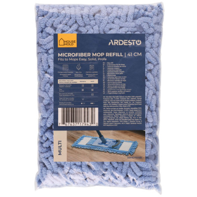 Змінна насадка до швабри ARDESTO Multi 41см, мікрофібра, синій