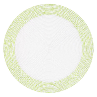 Килимок сервірувальний ARDESTO, 38см, поліпропілен, кругла, біло-зелений