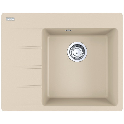 Мийка кухонна Franke Centro, фраграніт, прямокутник, з крилом, 620х500х200мм, чаша - 1, накладна, CNG 611-62 TL , бежевий