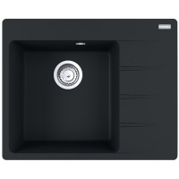 Мийка кухонна Franke Centro, фраграніт, прямокутник, з крилом, 620х500х200мм, чаша - 1, накладна, CNG 611-62 TL , чорний матовий Мийка кухонна Franke Centro, фраграніт, прямокутник, з крилом, 620х500х200мм, чаша - 1, накладна, CNG 611-62 TL , чорний матовий