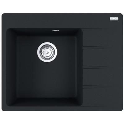 Мийка кухонна Franke Centro, фраграніт, прямокутник, з крилом, 620х500х200мм, чаша - 1, накладна, CNG 611-62 TL , чорний матовий