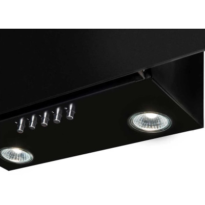 Витяжка Hansa похила, скло+метал, 60см, 280м.куб/год., чорний метал