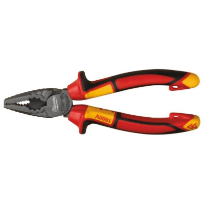 Плоскогубці Milwaukee, діелектричні, для робіт під напругою 1000В, 165мм