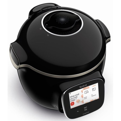 Мультиварка-скороварка Tefal Cook4me Touch, 1600Вт, чаша-6л, сенсорне керув., 13 програм, метал/пластик, чорний
